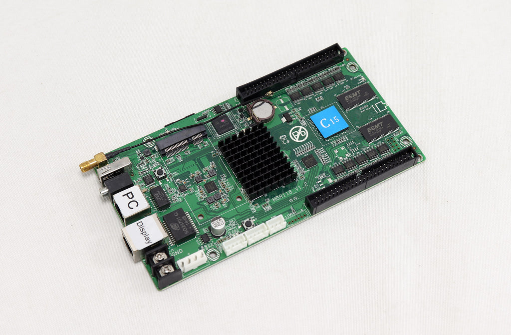 Huidu C15 C15C بطاقة التحكم في شاشة العرض LED بالألوان الكاملة غير المتزامنة