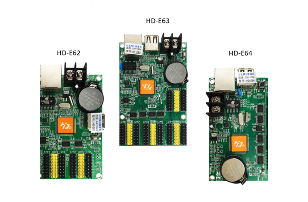 HUIDU HD- E62 / E63 / E64 Ethernet & U-Disk LED Controller card