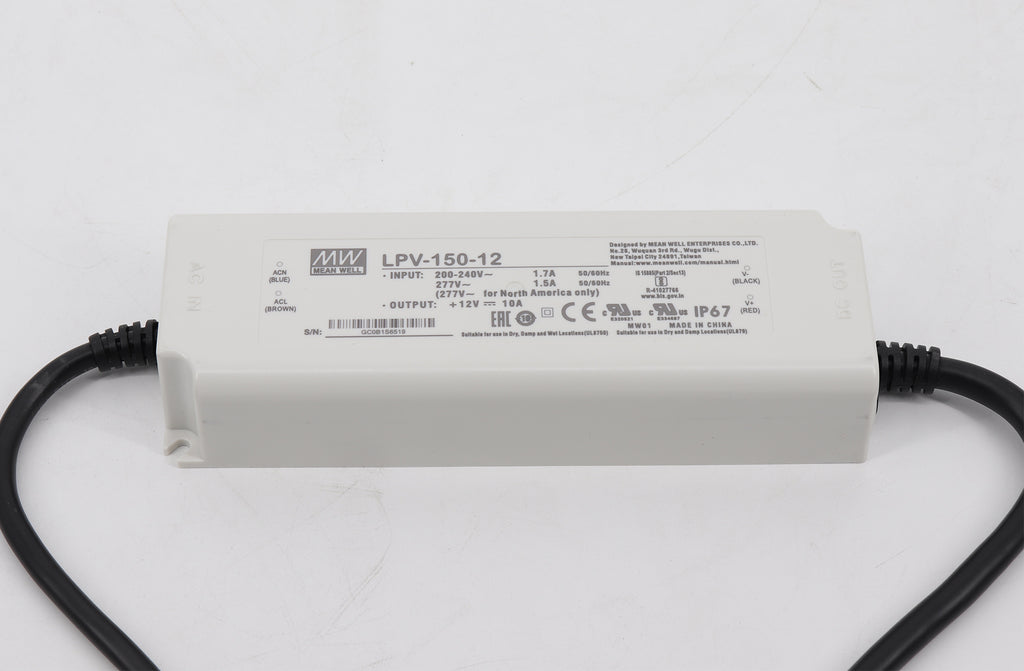 Meanwell LPV-150-12 / LPV-150-24 Single Output Power Supplies