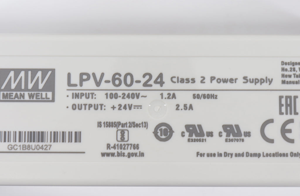 Meanwell LPV-60-12 / LPV-60-24 Lighting Power Supply