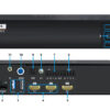 AX6K - LED Display Module, LED Screen Controller and LED Video Processor Front and back views of a Colorlight Acrobat AX6K hardware encoder with labeled ports and connectors, including power, Ethernet, USB, and multiple 4K output ports.