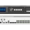 KBS2000 Pro - LED Display Module, LED Screen Controller and LED Video Processor Rack‑mount network device with a front panel featuring a rotary knob, display, and buttons; back panel has sixteen LAN ports and a power connector.